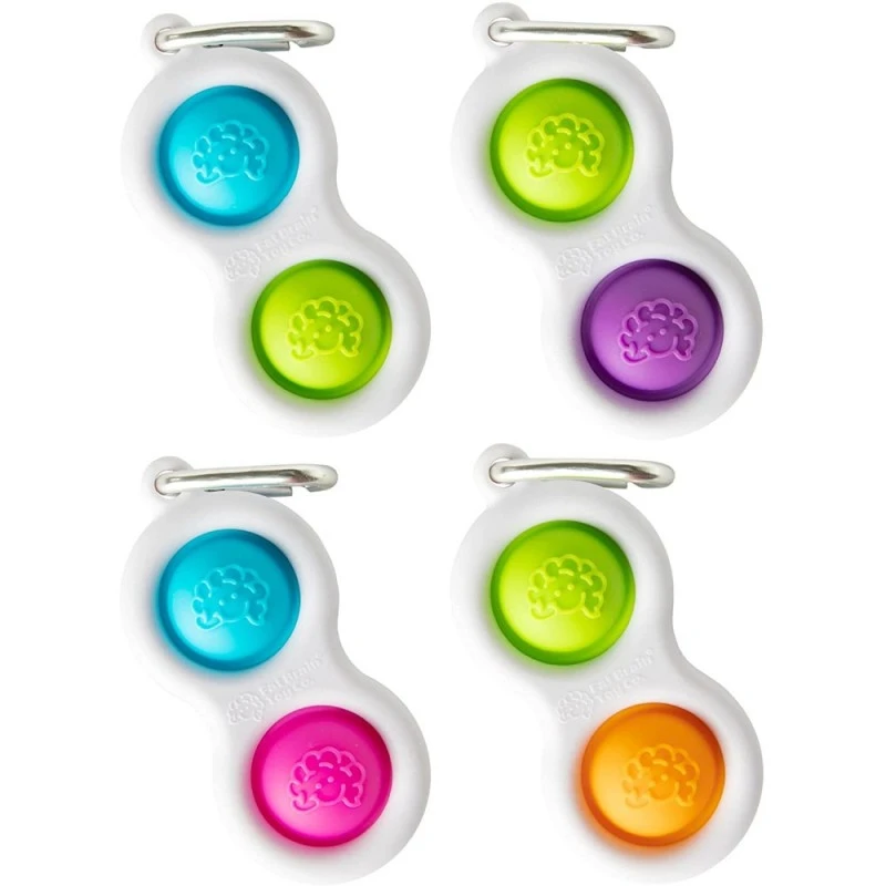 TOMY Fat Brain Toys Simple Dimple Ключодържател, 12м+, F211V